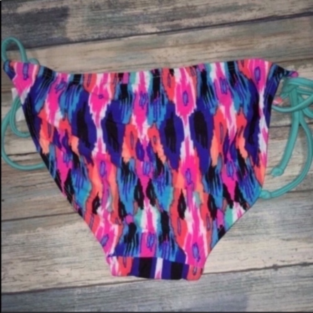 Xhilaration Bikini Bottoms Medium Tie Side Multicolor Swimwear Women - Picture 5 of 5